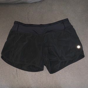 LuluLemon Black Speed Up Short High-Rise